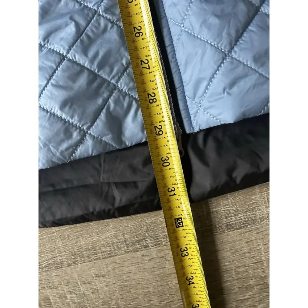 Swix Mayen Insulated Ski Vest Women’s S Blue Black Hooded Winter Gorpcore Long - Picture 12 of 14